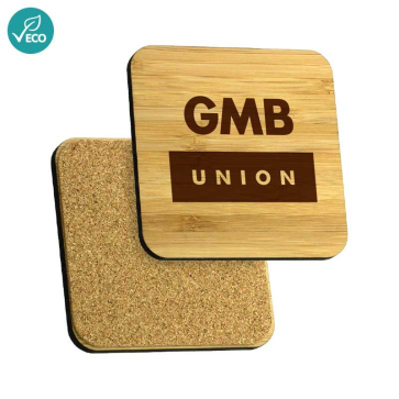 Square Bamboo Coaster 92mm