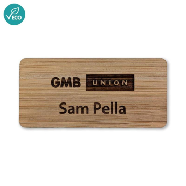 Bamboo Name Badge