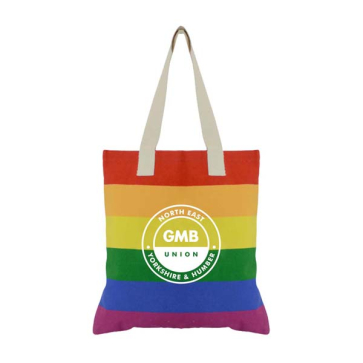 PRIDE Rainbow Cotton Shopper (Personalised)