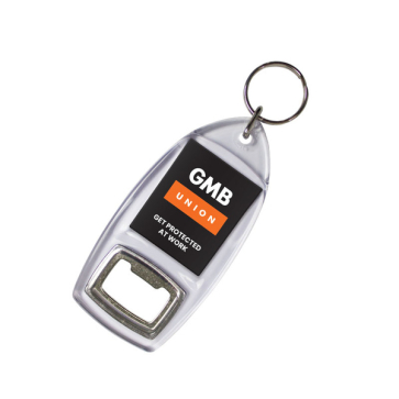 Plastic Bottle Opener Keyring (Personalised)