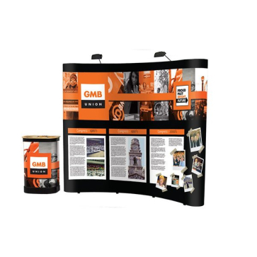 3x3 Curved Pop Up Stand