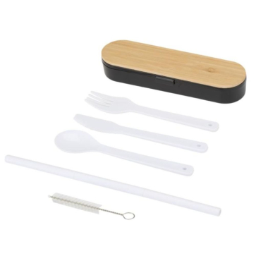 Cutlery Set with Bamboo Lid