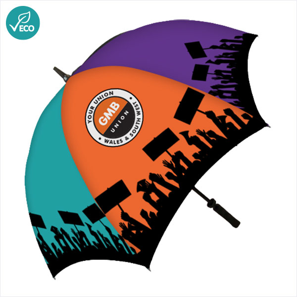 Eco Spectrum Sports Umbrella (Personalised) GMB Merchandise