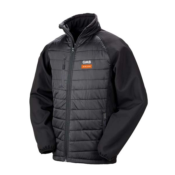 Padded sales softshell jacket