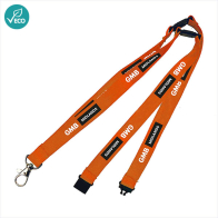 20mm RPET Lanyard with 3 Safety Breaks (Personalised)