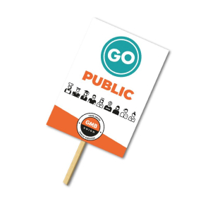 Correx Placards with wooden Poles (Personalised)