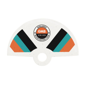 Seeded Paper Hand Fan