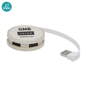 Wheat USB 4-Port Hub  (Personalised)