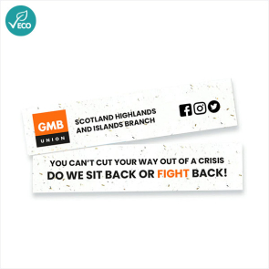 Seed Paper Bookmarks (Personalised)