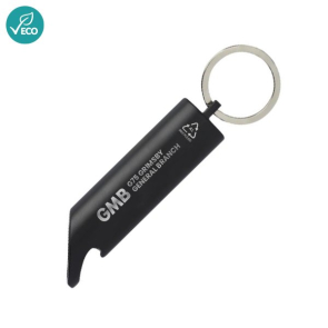Recycled Torch & Bottle Opener Keyring (Personalised)