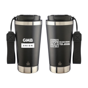 Double-Walled Recycled Steel Travel Mug 500ml