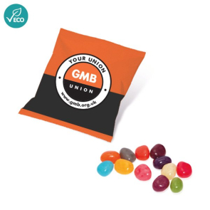 Flow Bag Sweets - Jolly Beans 10g (Personalised)